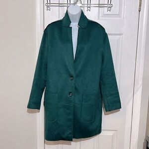 NWT Context exclusive at Lord and Taylor wool blended raw coat size L